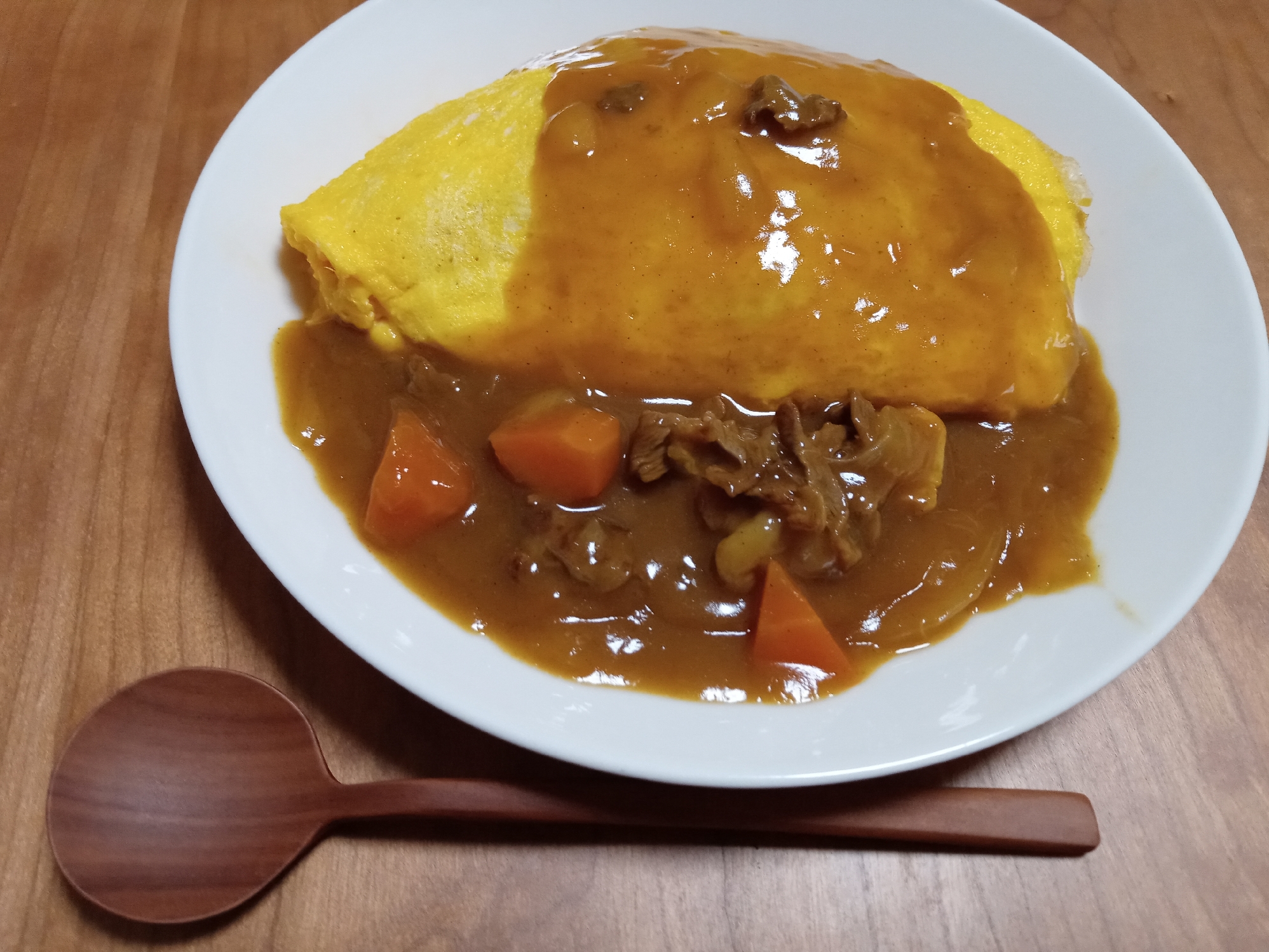 余ったカレーで カレーチーズオムライス レシピ 作り方 By 月のおと 楽天レシピ