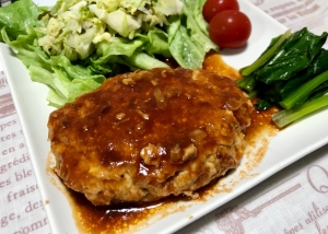 鶏胸肉でハンバーグ レシピ 作り方 By Kitty 楽天レシピ
