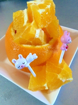 おもてなしにもおすすめ オレンジ飾り切りカップ レシピ 作り方 By Maas 楽天レシピ