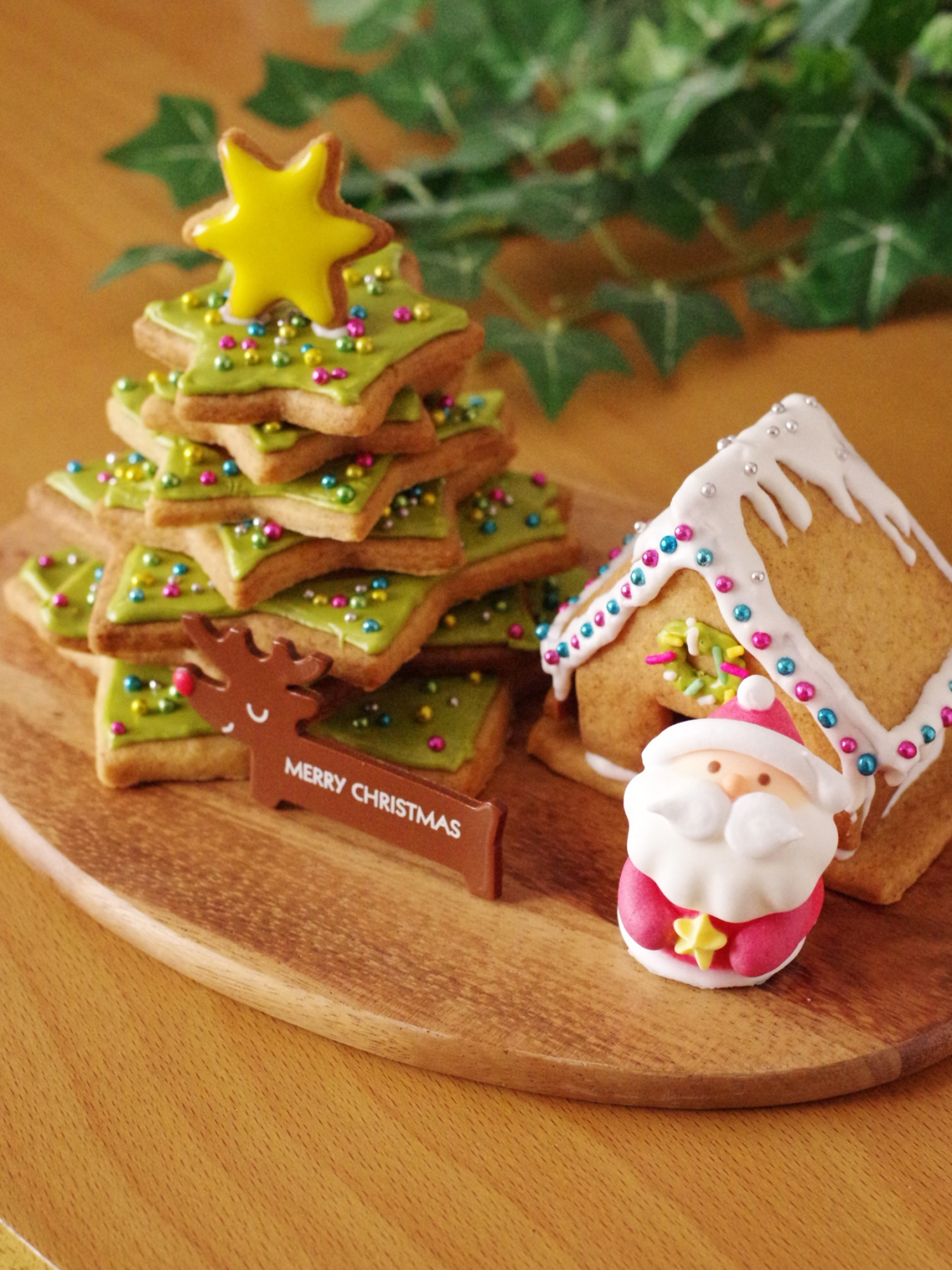 簡単クッキーで作るクリスマスツリーとヘクセンハウス レシピ・作り方 by めろんぱんママ@めろんカフェ｜楽天レシピ