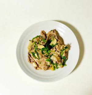 豚とクレソンのニンニク炒め レシピ 作り方 By Libre 楽天レシピ