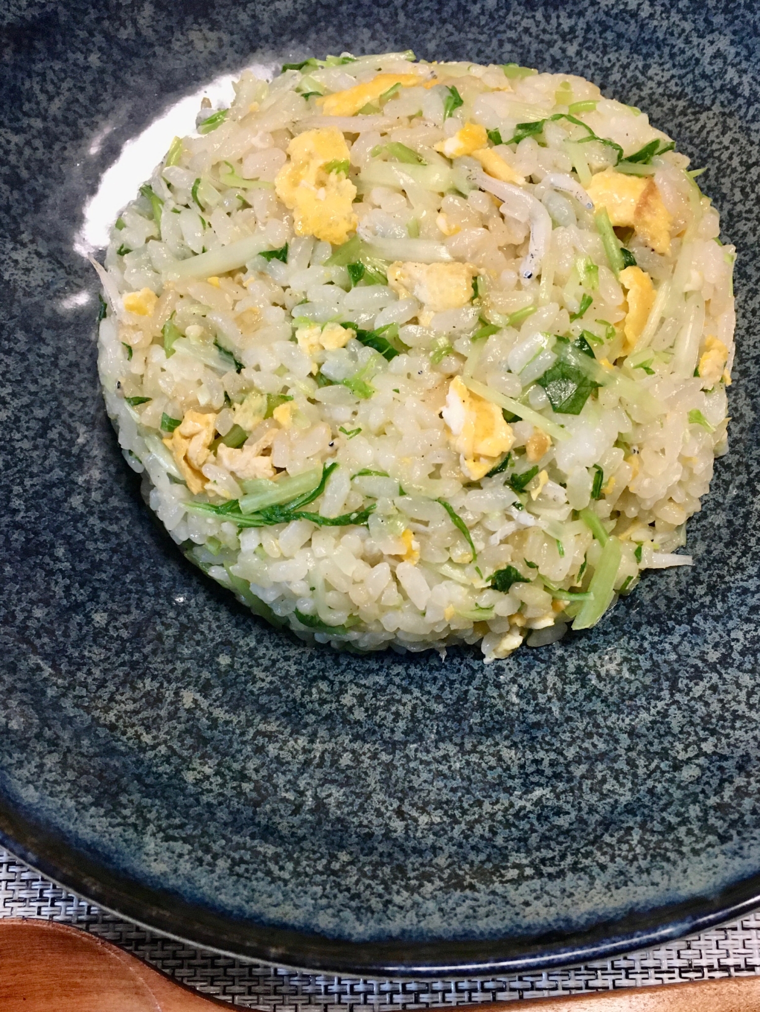 あっさり しらすと水菜の炒飯で簡単ランチ レシピ 作り方 By あお12 楽天レシピ