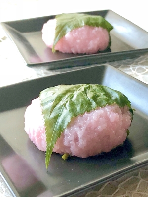 ひな祭り 餅米で柔らか手作り桜餅 レシピ 作り方 By みさきらりんず 楽天レシピ