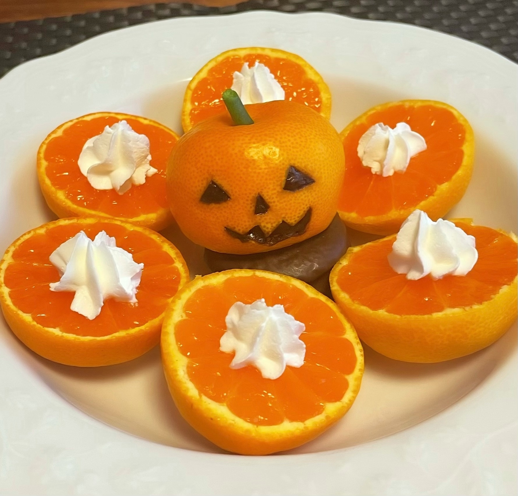 可愛くて簡単！みかんのランタン☆ハロウィン