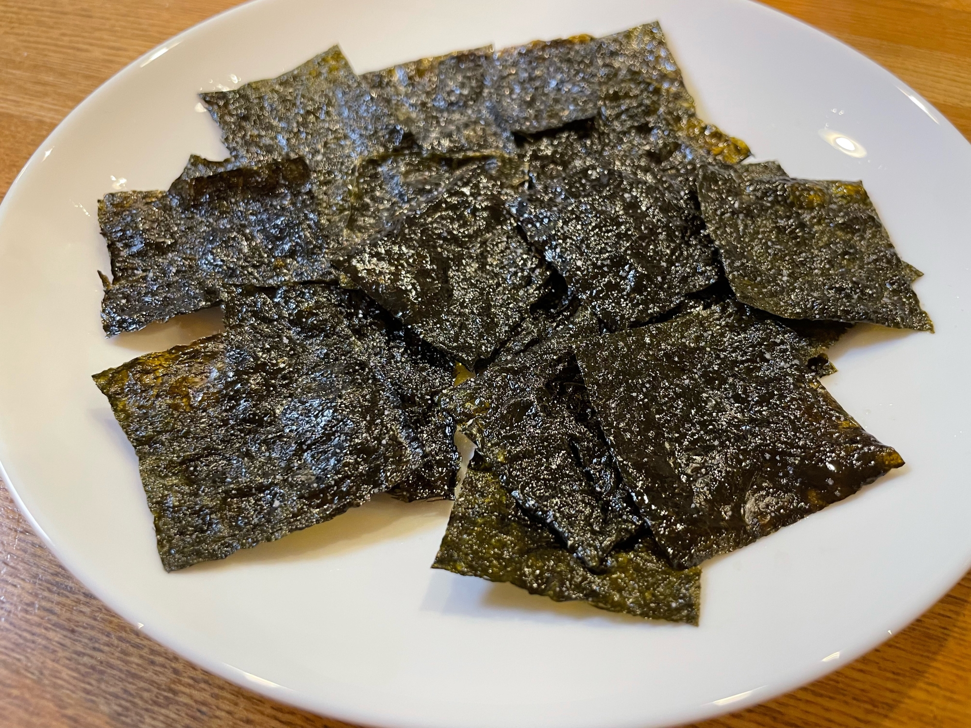 残った焼き海苔食べきり！フライパンで韓国のり