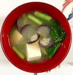 シジミと小松菜の味噌汁 レシピ 作り方 By とりあえず乾杯 楽天レシピ
