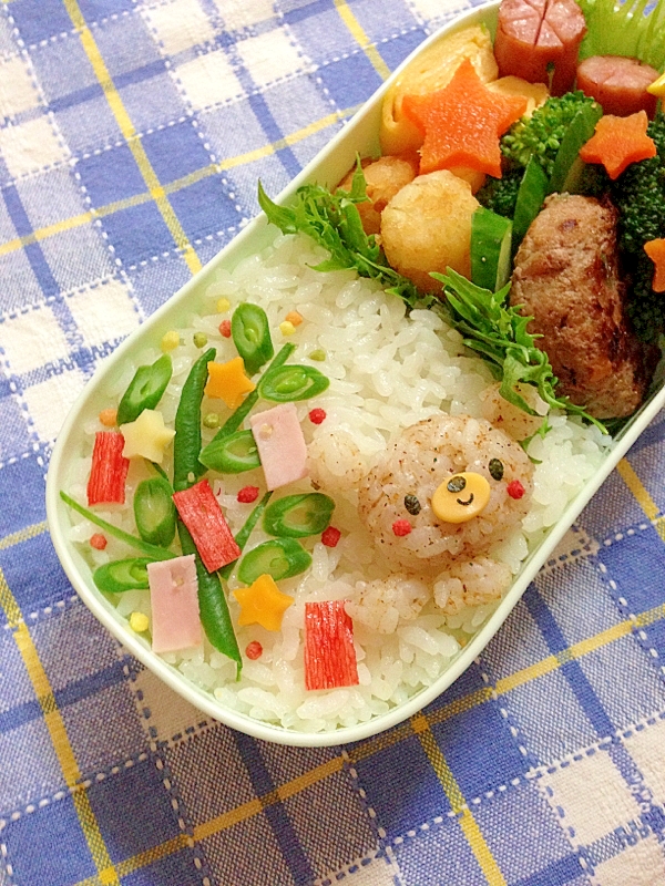 簡単キャラ弁 七夕飾りのお弁当 レシピ 作り方 By Cherry05 楽天レシピ