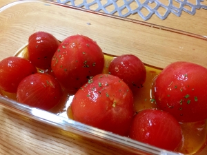 簡単5分の作りおき 夏にぴったりプチトマトのマリネ レシピ 作り方 By 緑キャベツ 楽天レシピ