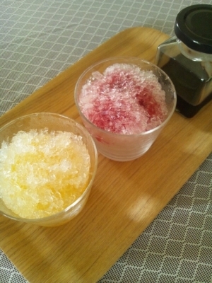 手作りかき氷シロップ ジュースで レシピ 作り方 By Nini 楽天レシピ