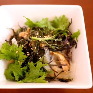 わさび菜とからし菜の中華サラダ レシピ 作り方 By Minoko 楽天レシピ