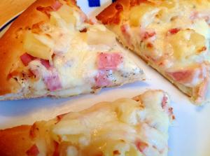 ハムとパイナップルの白いピザ レシピ 作り方 By Findus 楽天レシピ