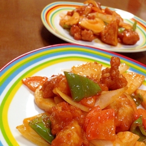 中華の定番料理と鶏肉で 酢鶏 献立 6提案 楽天レシピ