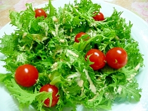 わさび菜とトマトのサラダ レシピ 作り方 By 手作り大好き さくら 楽天レシピ