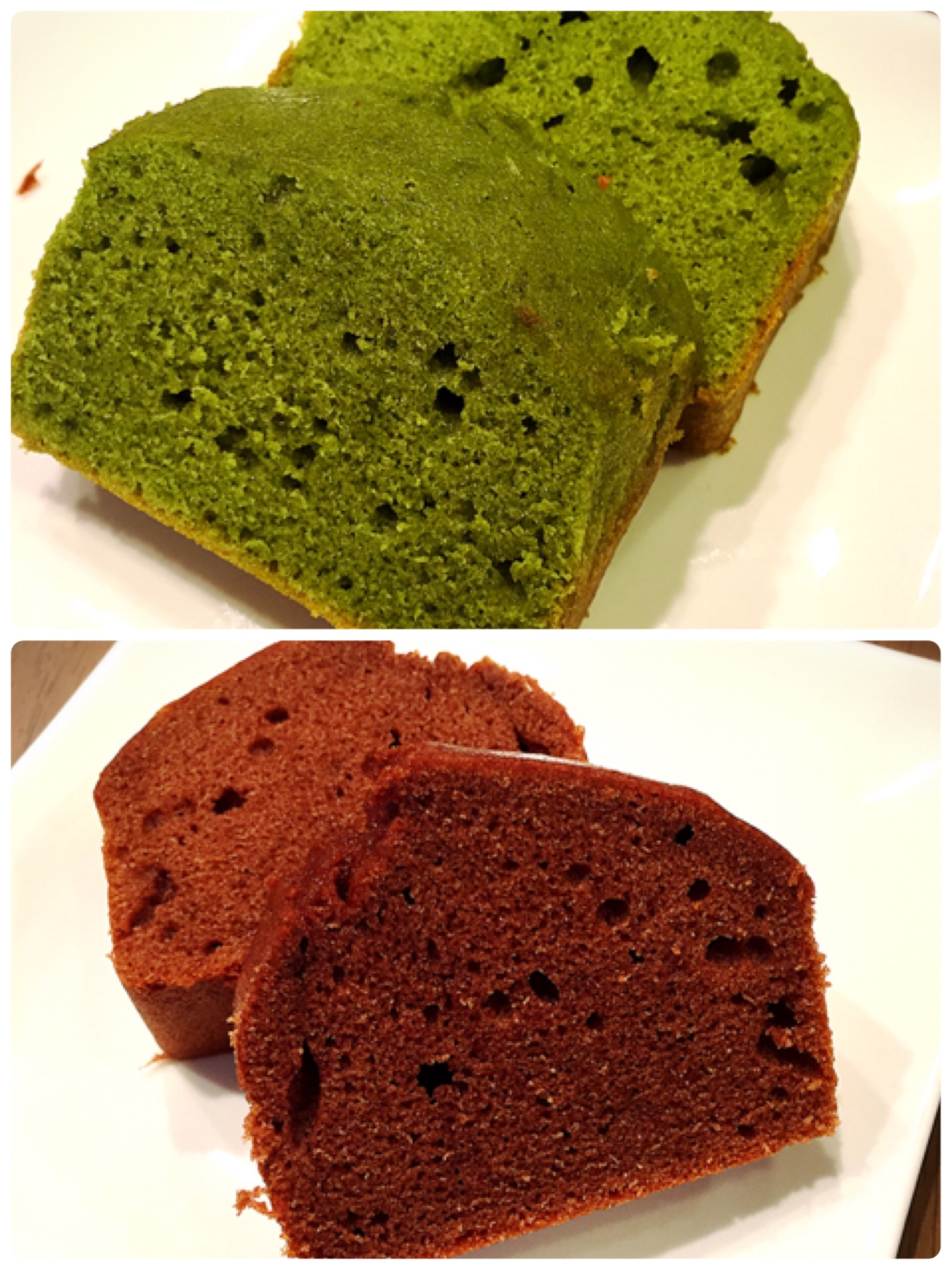 母の日♡父の日☆米粉の抹茶とココアのパウンドケーキ