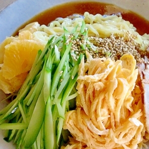 マルちゃん正麺 の冷やし中華のタレを改良してみた レシピ 作り方 By Hiromu 楽天レシピ