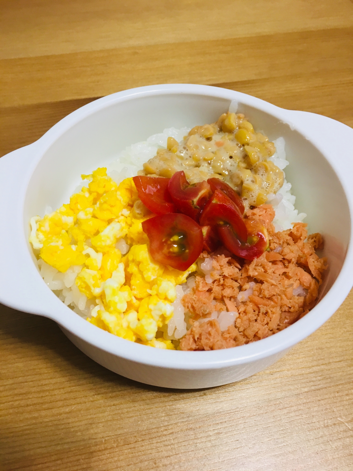 ２歳の朝ごはん 四色丼 レシピ 作り方 By Akim10 楽天レシピ