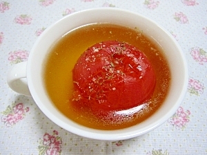レンジで簡単 まるごとトマトスープ レシピ 作り方 By Ayatoy 楽天レシピ