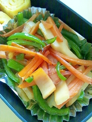 お弁当おかず 筍と野菜のオイスターソース炒め レシピ 作り方 By ロイス１１２３ 楽天レシピ