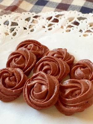 薔薇が花咲く 絞り出し焼きチョコ レシピ 作り方 By みさきらりんず 楽天レシピ