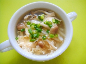 もやしとしめじの卵スープ レシピ 作り方 By Mint74 楽天レシピ