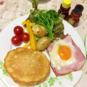 エッグスンシングスの粉を使って焼いたパンケーキ レシピ 作り方 By Miena11 楽天レシピ