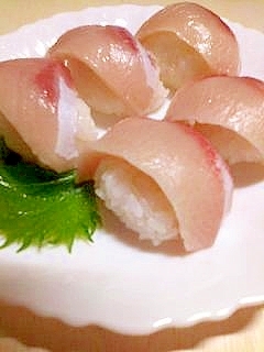ハマチのさくで握り寿司 レシピ 作り方 By セシるん 楽天レシピ